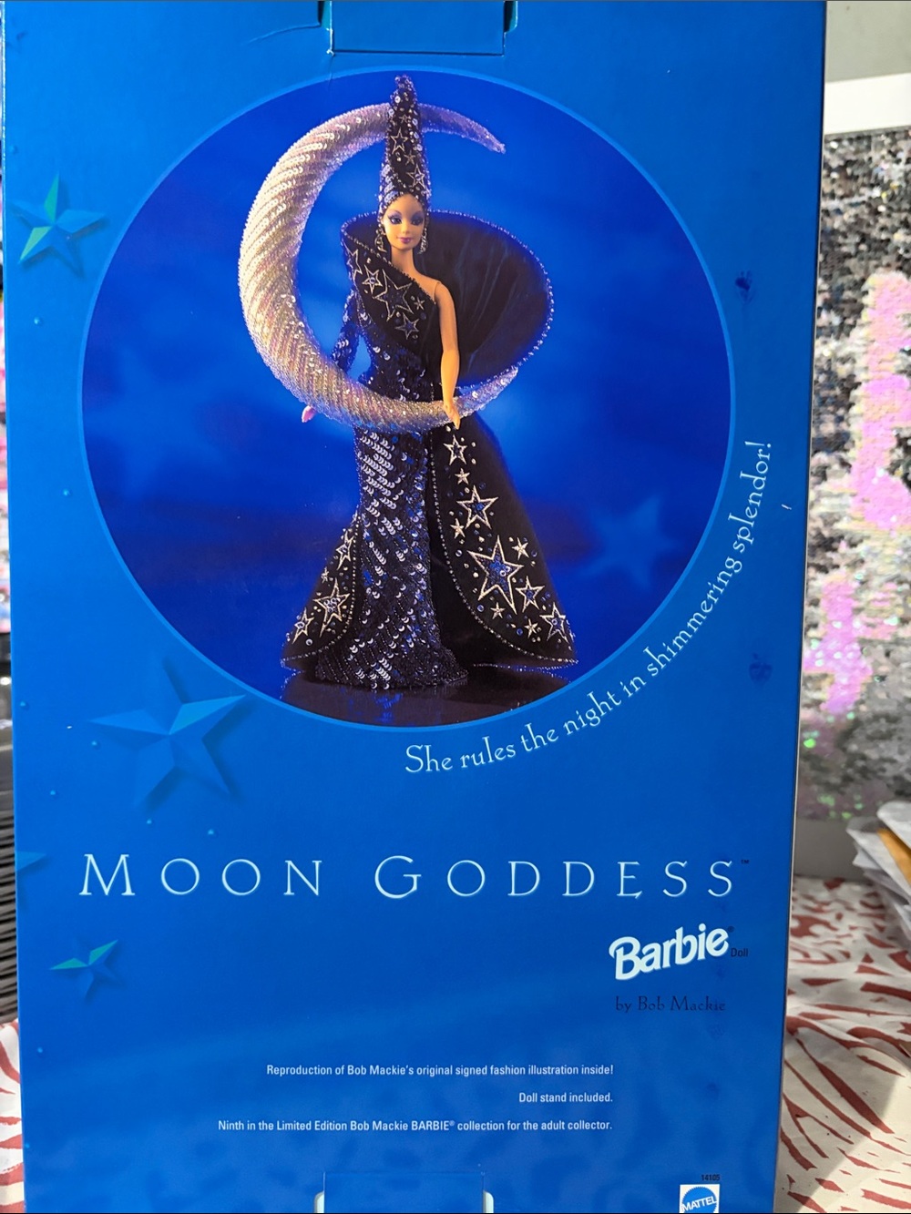 Barbie Moon Goddess Doll - Navy & Silver Crescent